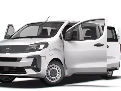 Opel Vivaro Electric CombiVan L3 HQ Interior 2024 3D model