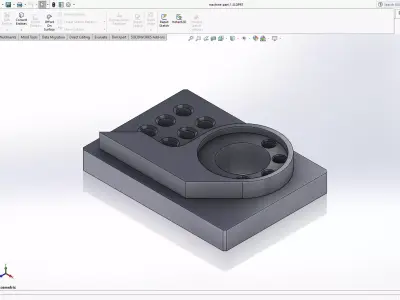 Machine part 3D model