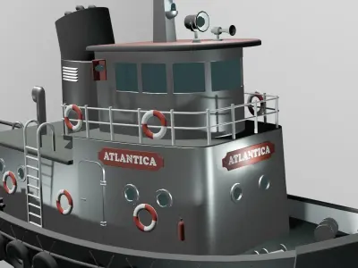 Fishing boat 3D model