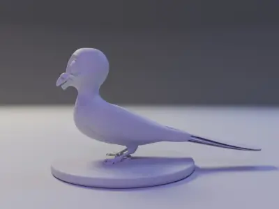 cute dove 3D print model
