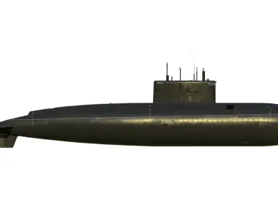 Kilo class submarine project 636 3D model