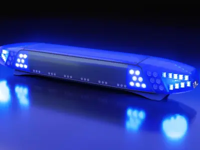 DBS 4000 Lightbar Low-poly 3D model