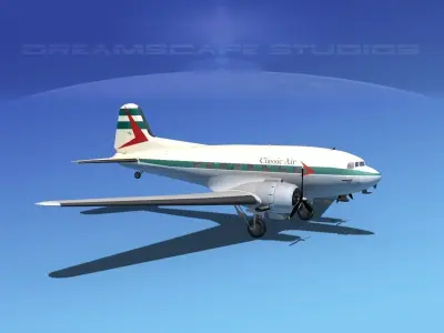 Douglas DC-3 Classic Air 3D model