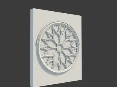 Medieval Gothic Window 04 3D model