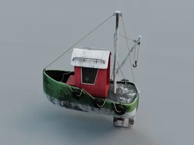 tug boat 3D model