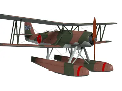 Kawanishi E7K2 Alf 3D model