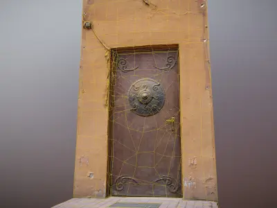 set of old decaying doors and gates 3D Model Collection