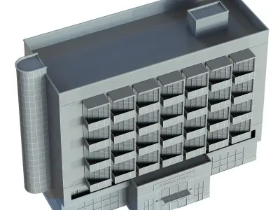 Apartment Building 04 3D model