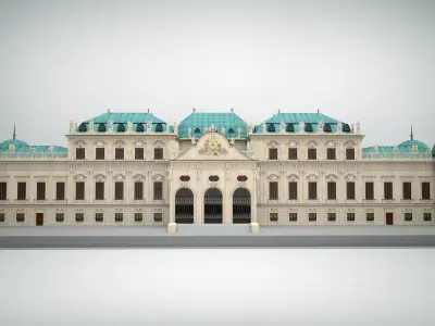 Upper Belvedere - Vienna - Austria 3D model