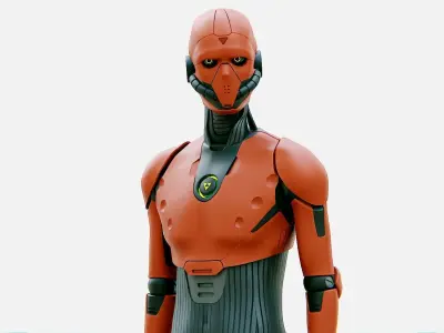 i-HOMO 03  Rigged for Unreal Engine - Unity - MIXAMO 3D model
