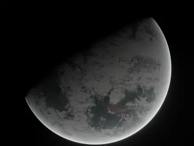 Planet Space Ready to game Low-poly 3D model 4