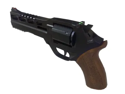 Revolver Rhino Low-poly 3D model