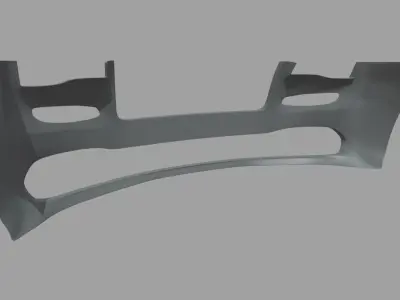 Front Bumper Car 03 Low-poly 3D model