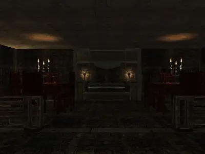 Ancient Palace Low-poly 3D model