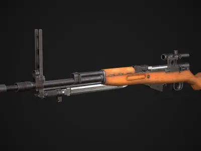 SKS M5966 Low-poly 3D model