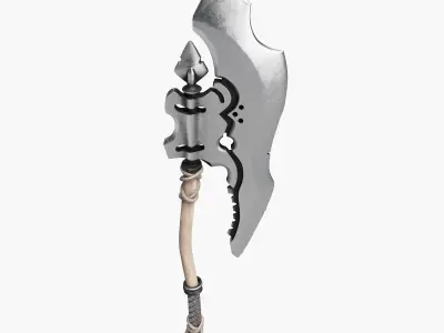 Medieval Battle Axe 3D model