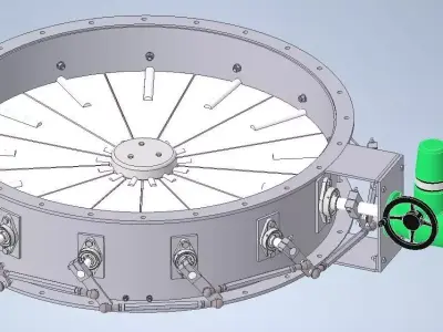Petal type damper Free 3D model