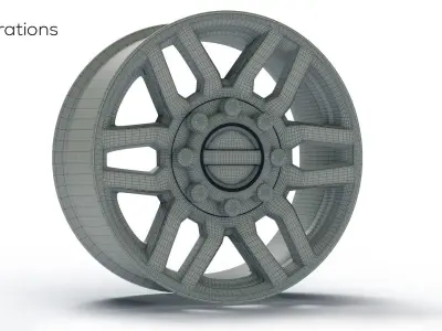 Automobile 3D Rim 3D model