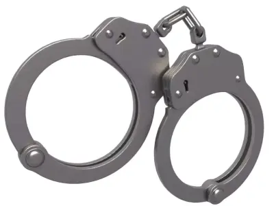 Galls Double Lock Handcuffs 3D model