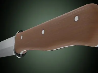 Combat knife Infanteriemesser 42 Low-poly 3D model
