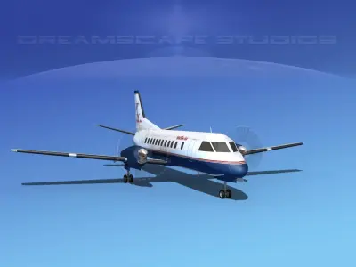SAAB SF340 Western Air 3D model