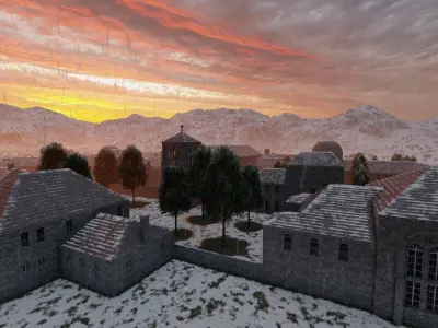 Historical church-Ancient church-Temple 3D model