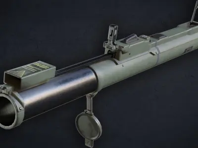 M72 Law Anti-tank Weapon Low-poly 3D model