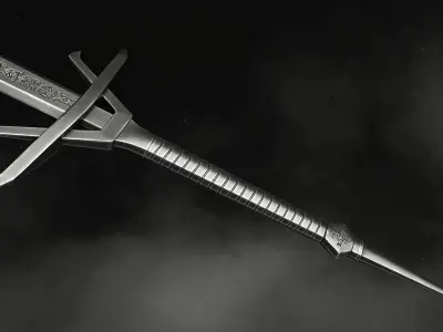 Sword - Dark Fantasy Low-poly 3D model