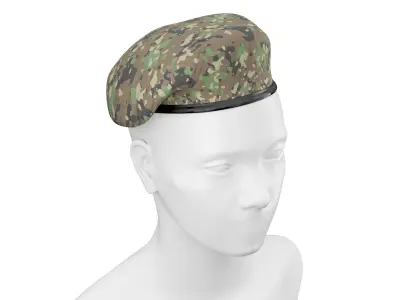 Military Beret 01 3D model