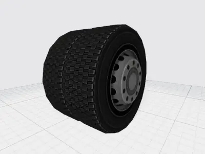 Wheels for all my models Free low-poly 3D model