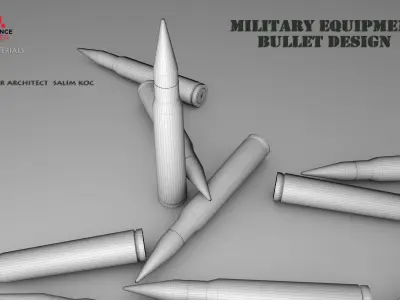BULLET DESIGN Low-poly 3D model