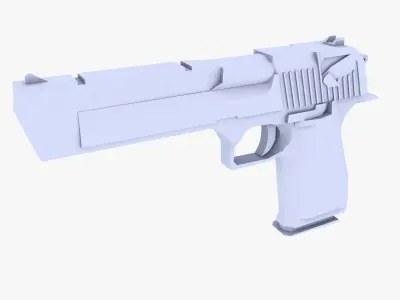 Desert Eagle low poly Low-poly 3D model