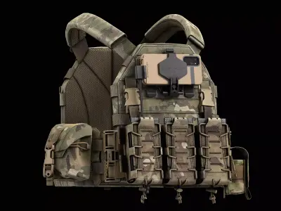 TYR Tactical PICO DSX Assaulter Plate Carrier V2 Low-poly 3D model