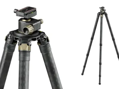 LEUPOLD PRO GUIDE CF455 TRIPOD KIT Low-poly 3D model