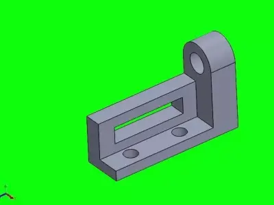 solidtutorial001 metal bracket Free 3D model