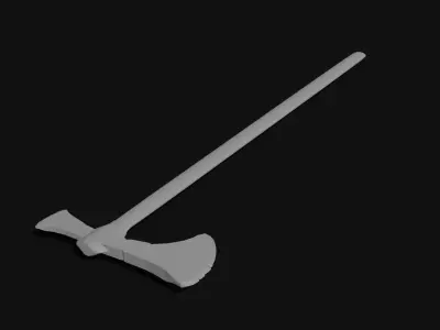 Viking axe 2 Low-poly 3D model