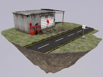 Old Station 3D model