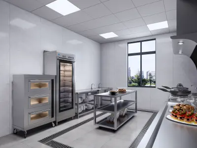 Commercial Kitchen 1 3D model