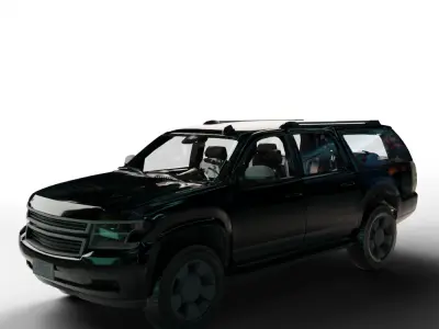 big SUV Car Blender 3D model