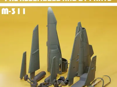 Aermachi M-311 basic trainer v1 3D print model