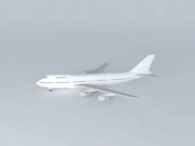 Template Boeing 747 200B PW Free 3D model