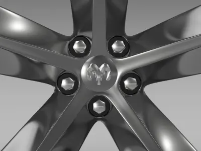 Dodge Challenger SRT8 rim 3D model
