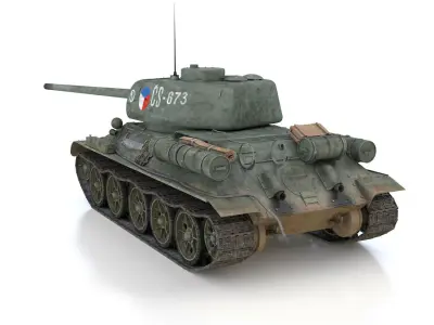 T-34 85 - Soviet medium tank - CS673 3D model