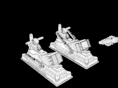SX Imperial Cruise Missile Laucher 3D model