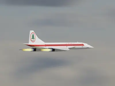 Middle East Airlines Concorde  3D model
