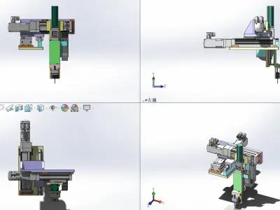 XYZ eddy current inspection mechanism module 3D model
