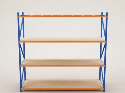 Warehouse Rack Storage 01 Low-poly 3D model