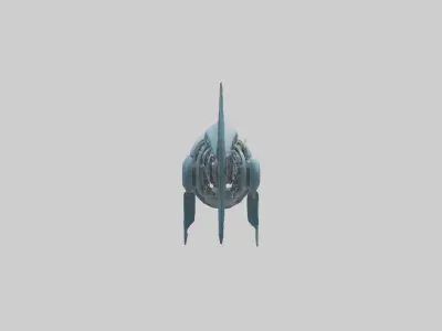 Robot version of a fish model Low-poly 3D model