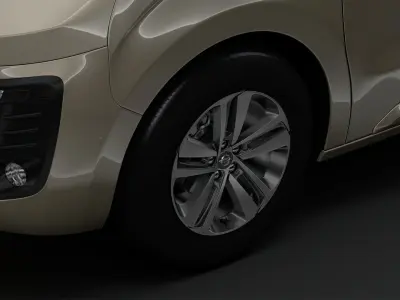 Opel Zafira Life 2019 wheel 3D model