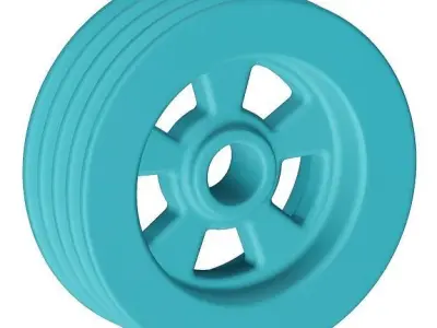 Plastic Pulley 3D model